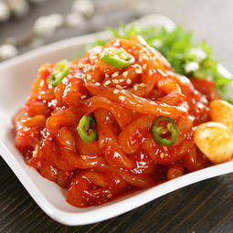 Salted fermented squid side dish